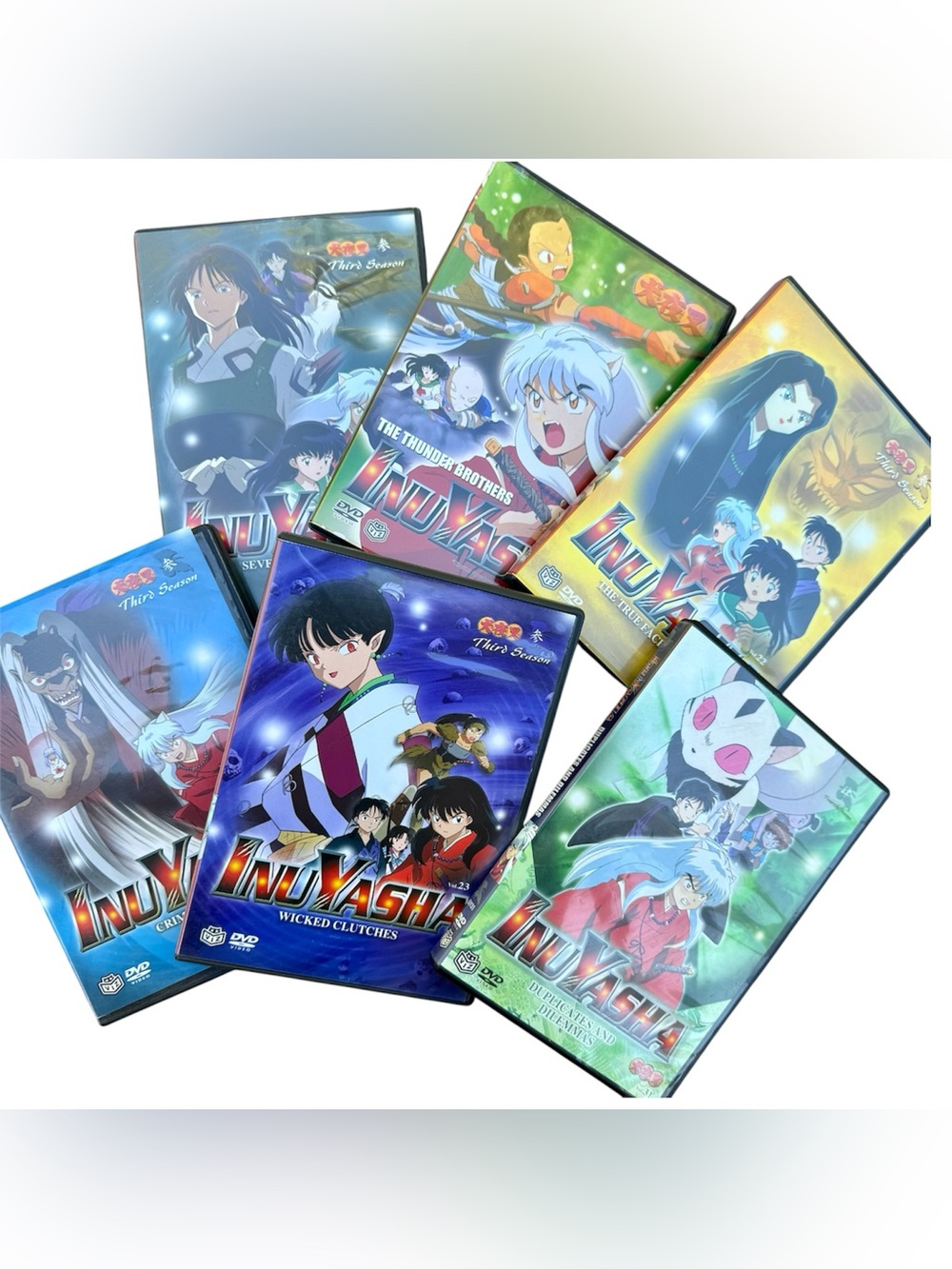 Inuyasha Anime Manga Collectable DVD Collection Set Of 6 Physical Media